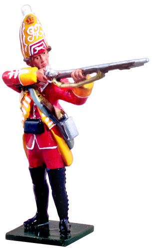 British 45th Regiment Officer Mounted on a Grey, 1754-1763