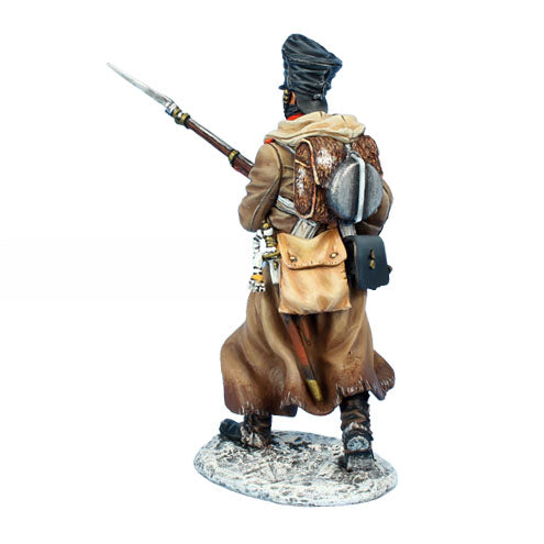 Figurine First Legion Napoléon – Porte-étendard Pavlogradsky Hussars, échelle 1/32 (60mm), Plomb Peint Neuve